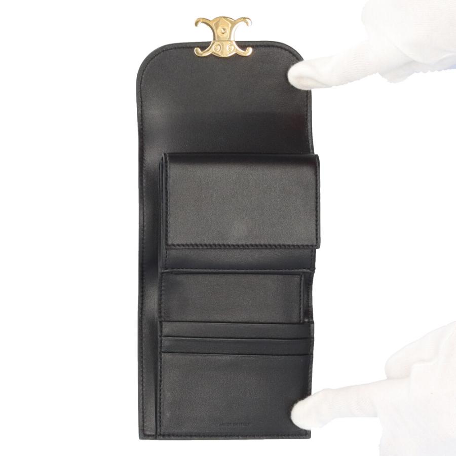 CELINE（セリーヌ） スモールフラップウォレット トリオンフ 三つ折り