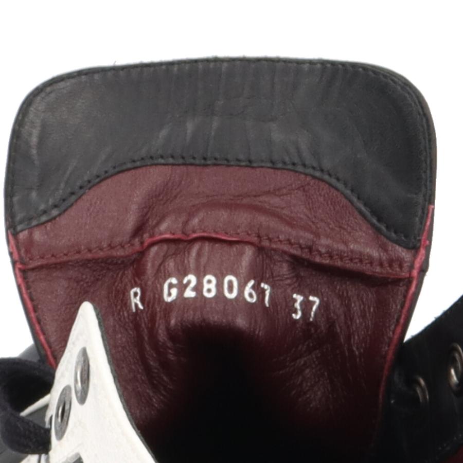 シャネル マトラッセ ココマーク バイカラー スニーカー レザー G28067 レディース CHANEL 中古