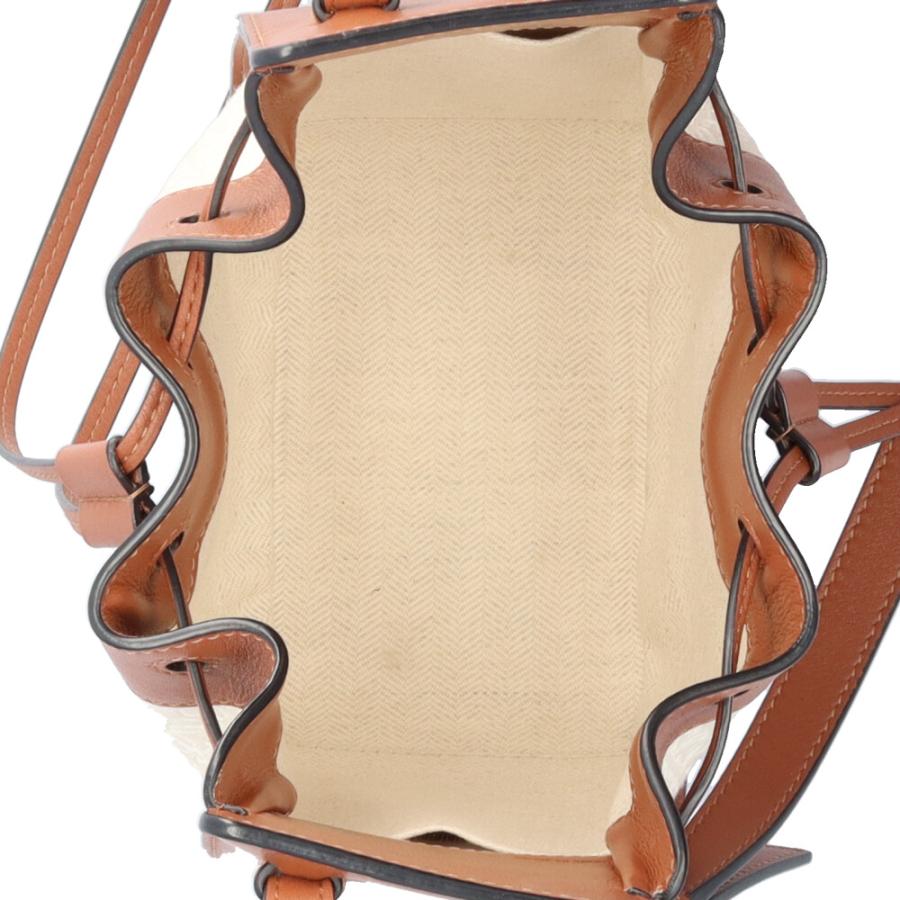 ロエベ ハンモック ドローストリング ミニ ショルダーバッグ レザー A538VO07X11 ブラウン レディース LOEWE  中古 R&Kリサイクルキング LOEWE（ロエベ） ハンモック ドローストリング ミニ ショルダーバッグ