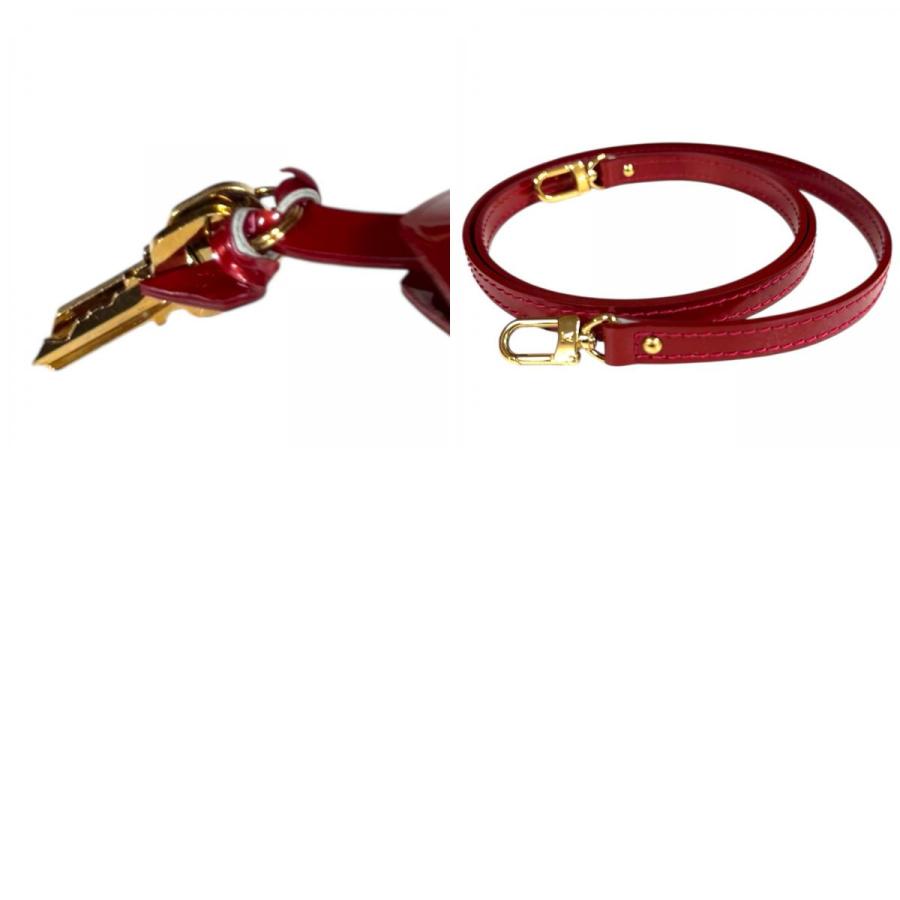 ルイヴィトン アルマBB ヴェルニ ショルダーバッグ モノグラムヴェルニ M91606 レッド レディース LOUIS VUITTON  中古 LOUIS VUITTON（ルイ・ヴィトン） アルマBB ヴェルニ ショルダーバッグ