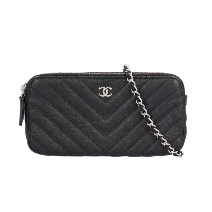 新品 CHANEL ショルダーバッグ ブラック シャネル CHANEL（シャネル） Vステッチ ショルダーバッグ レザー A82527
