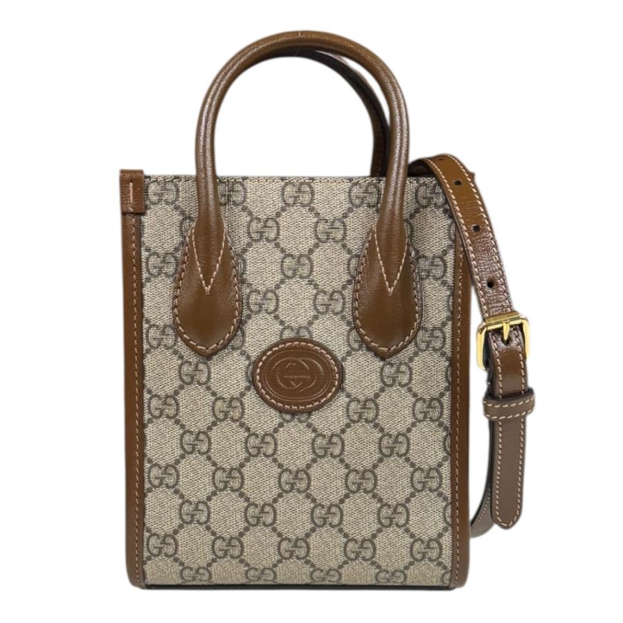 グッチ✨ショルダーバッグ 2way GGスプリーム　インターロッキング GUCCI（グッチ） インターロッキング GGスプリーム ショルダーバッグ