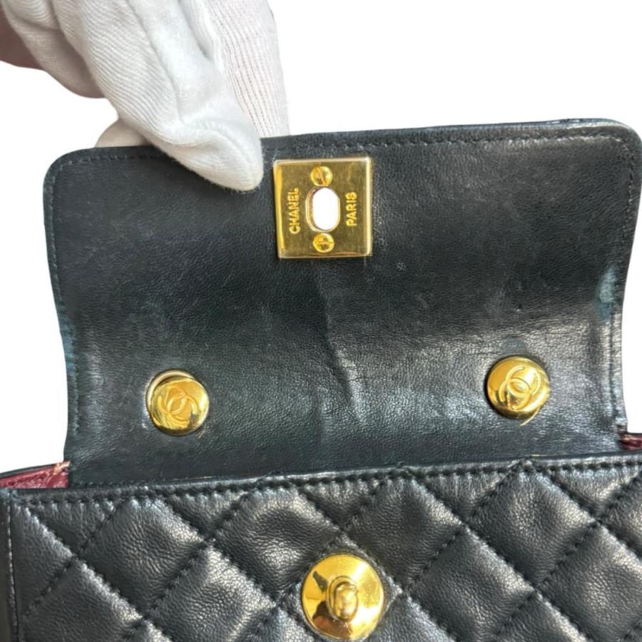 CHANEL（シャネル） ミニマトラッセ ショルダーバッグ ラムスキン