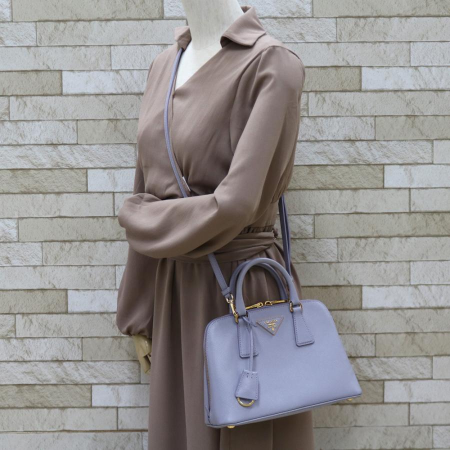 PRADA プラダ ショルダーバッグ ハンドバッグ レザー パープル PRADA プラダ ショルダーバッグ ハンドバッグ レザー パープル