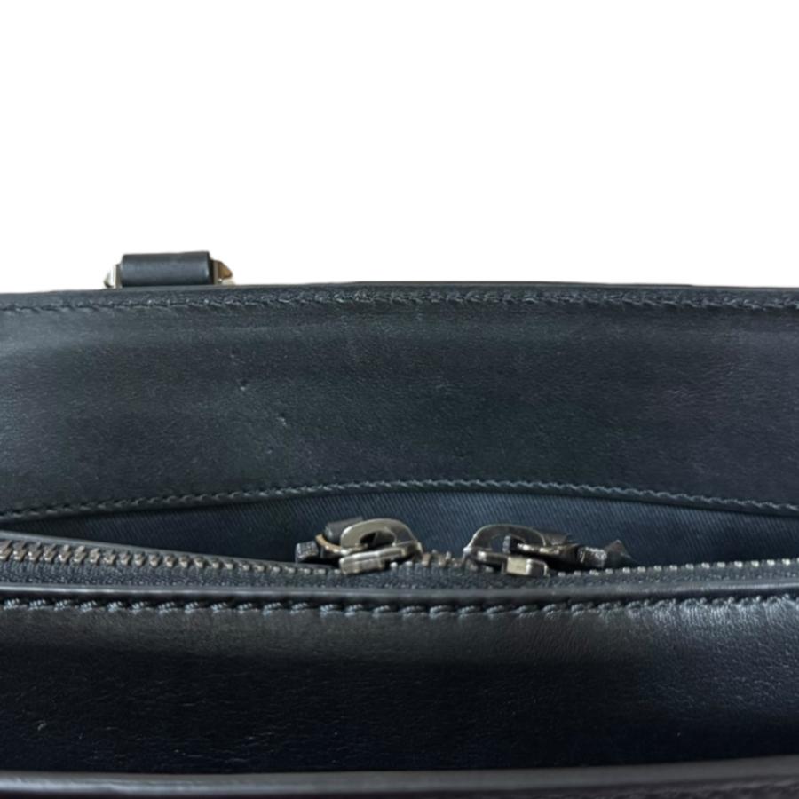 ヴァレンチノ ビジネスバッグ レザー ブラック メンズ Valentino 中古