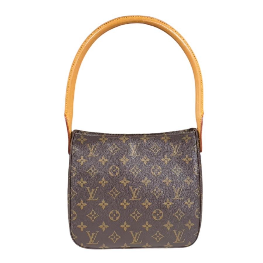 ルイ・ヴィトン LOUIS VUITTON ルーピングMM モノグラム ショルダーバッグ バッグ PVCコーティングキャンバス レザー レディース ブラウン系 M51146 【中古】 LOUIS VUITTON（ルイ・ヴィトン） ルーピングMM モノグラム ショルダー