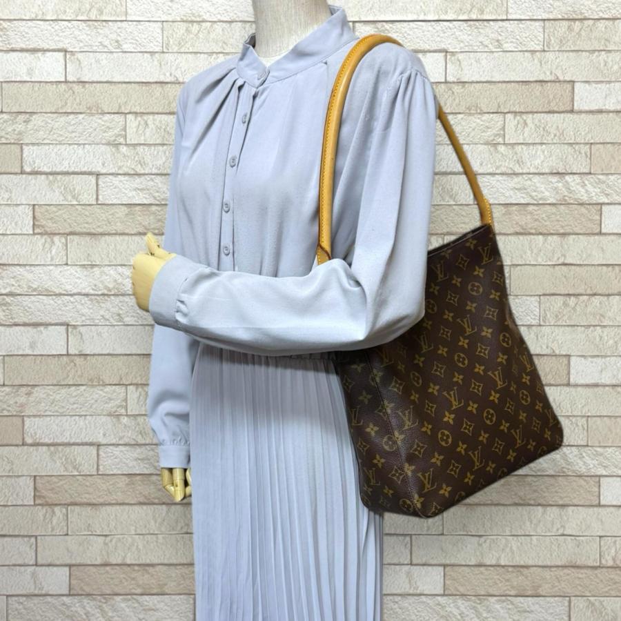 【美品】ルイヴィトン ルーピングGM モノグラム ショルダーバッグ トートバッグ LOUIS VUITTON（ルイ・ヴィトン） ルーピングGM モノグラム ショルダー