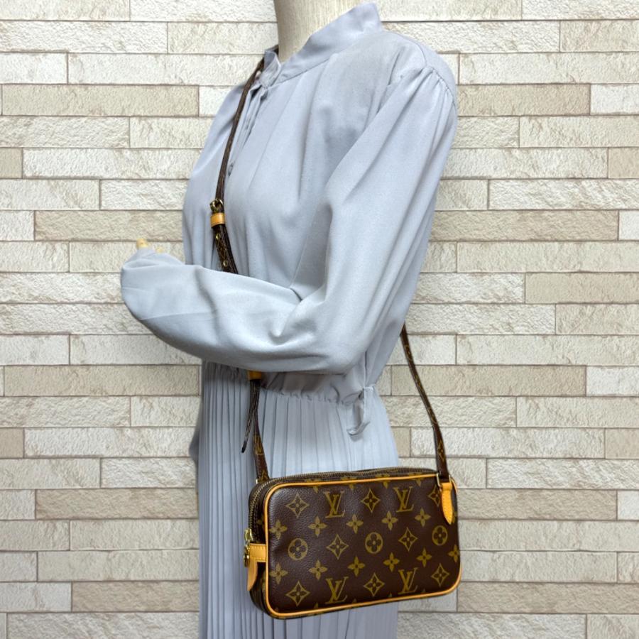 美品 LOUIS VUITTON ヴィトン マルリー バンドリエール ショルダー LOUIS VUITTON（ルイ・ヴィトン） ポシェット・マルリーバンドリエール