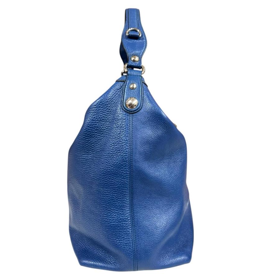 グッチ アイコンビット トートバッグ ショルダーバッグ レザー 232950 ブルー レディース GUCCI  中古 GUCCI（グッチ） アイコンビット トートバッグ ショルダーバッグ