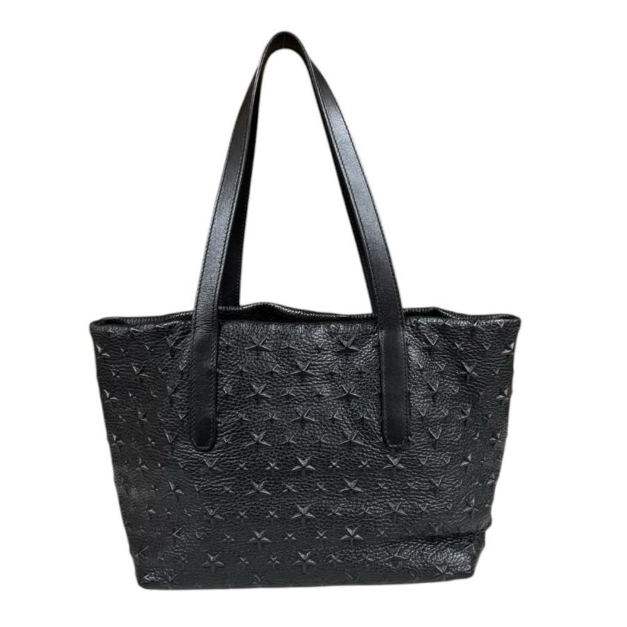 【値下げ】JIMMY CHOO スターエンボス トートバッグ ブラック ジミーチュウ スターエンボス ソフィア スモール トートバッグ レザー