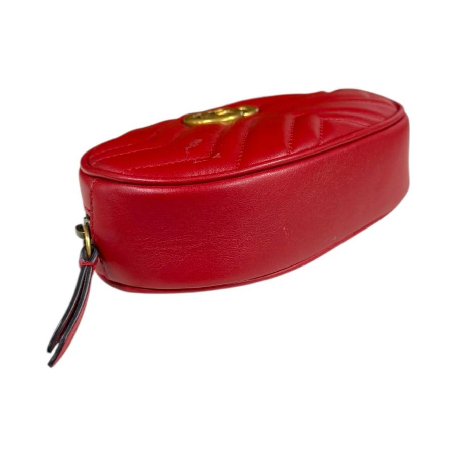 GUCCI（グッチ） GGマーモント ウエストバッグ レザー 476434 レッド