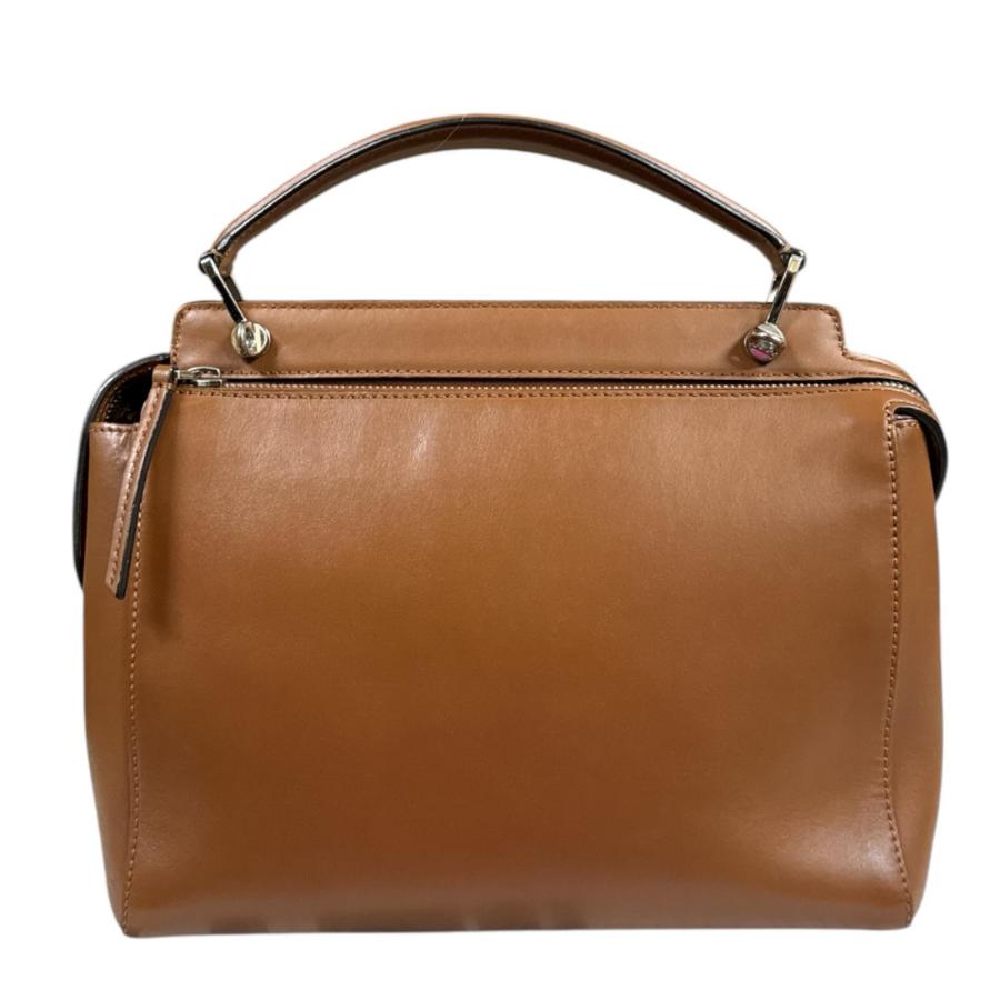 フェンディ ドットコム ショルダーバッグ レザー 8BN293 ブラウン レディース FENDI  中古 FENDI（フェンディ） ドットコム ショルダーバッグ レザー 8BN293