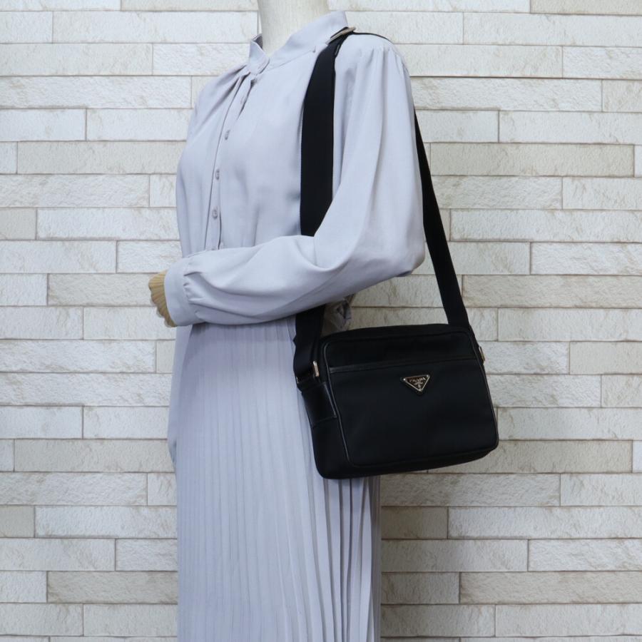 プラダ ショルダーバッグ ナイロン 2VH048 ブラック レディース PRADA 