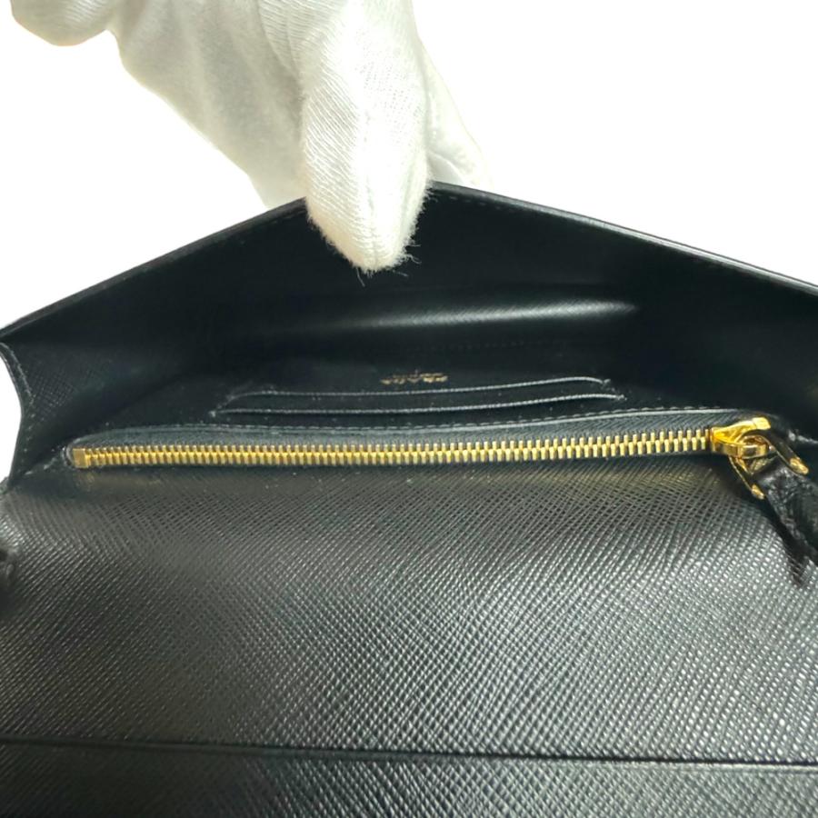 PRADA（プラダ） サフィアーノ ウォレットチェーン レザー 1DH029