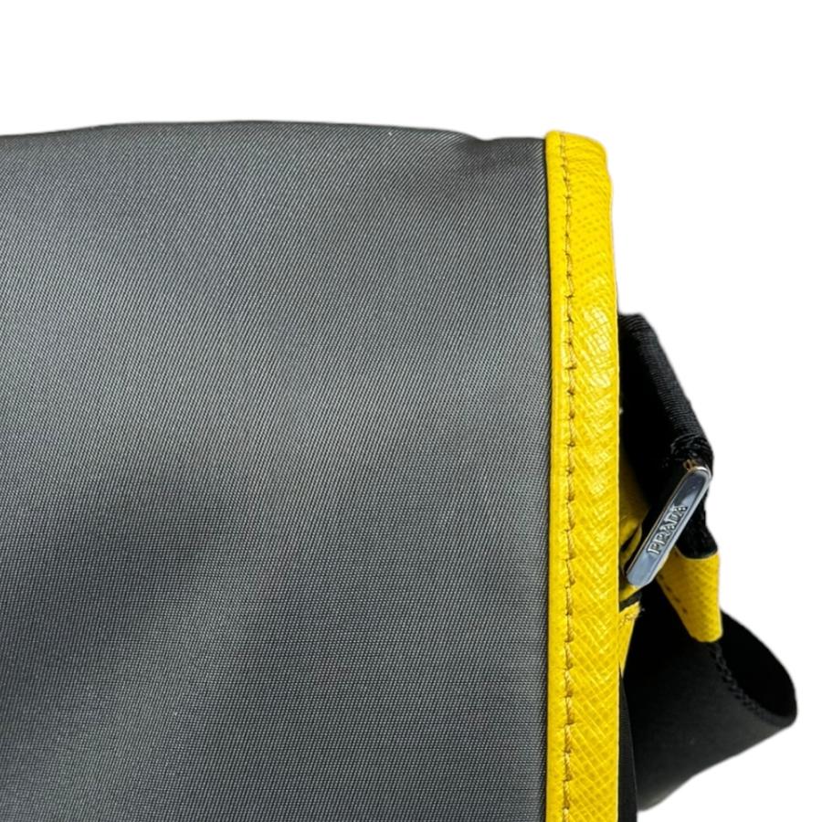 プラダ PRADA ショルダーバッグ バッグ ナイロン レザー メンズ レディース ブラック系 2VD769 【中古】 PRADA（プラダ） ショルダーバッグ ナイロン 2VD769 ブラック メンズ