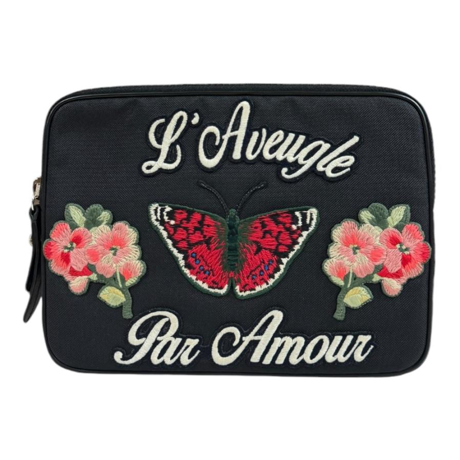 GUCCI（グッチ） バタフライ クラッチバッグ キャンバス 473883