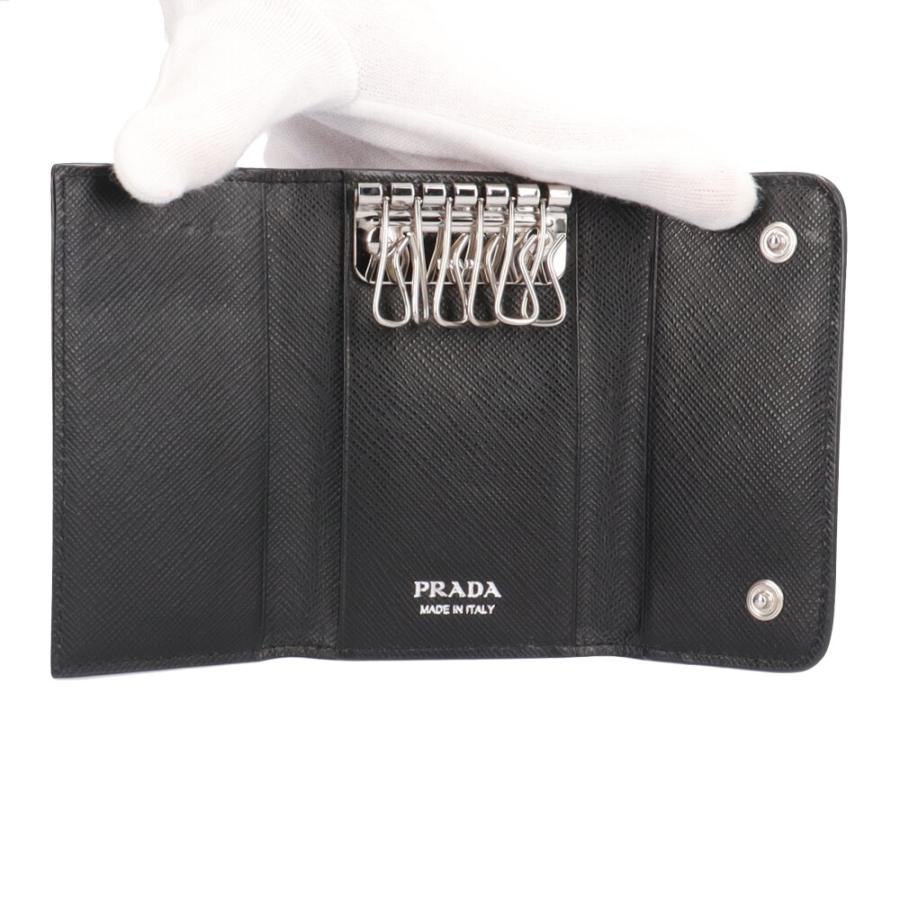 PRADA（プラダ） 花柄 サフィアーノ キーケース レザー 1PG222
