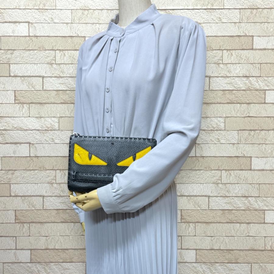 FENDI（フェンディ） バッグバグズ セレリア クラッチバッグ レザー