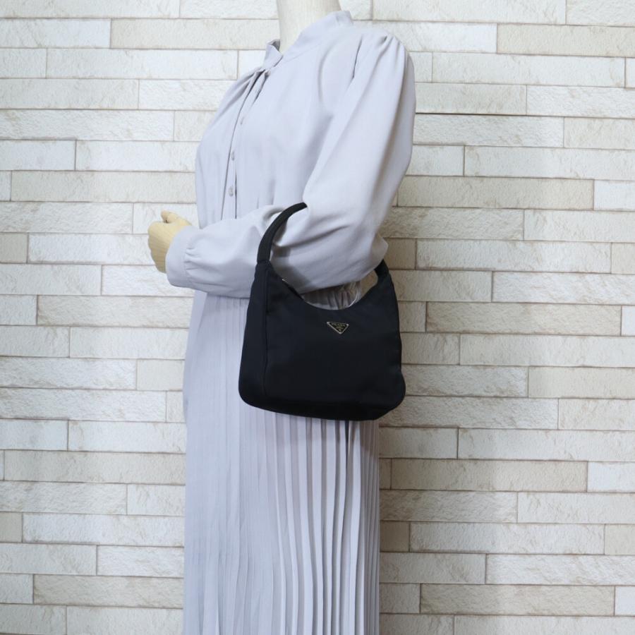 PRADA ハンドバッグ プラダ ブラック ヴィンテージ 黒 良品 MV519 PRADA（プラダ） ハンドバッグ ナイロン MV519 ブラック レディース