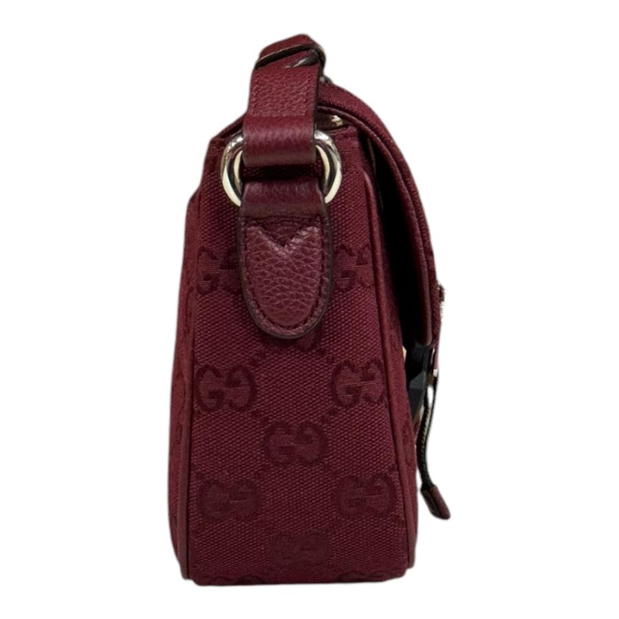 GUCCI（グッチ） ショルダーバッグ GGキャンバス 802100 レッド メンズ