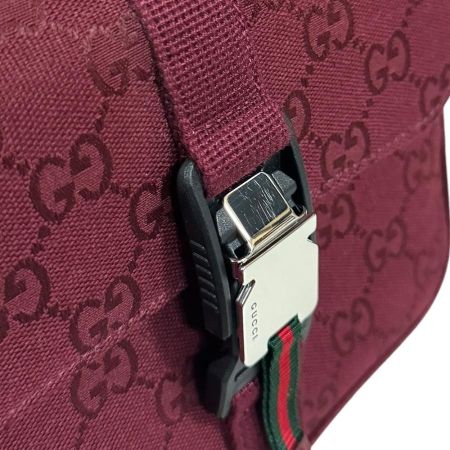 GUCCI（グッチ） ショルダーバッグ GGキャンバス 802100 レッド メンズ