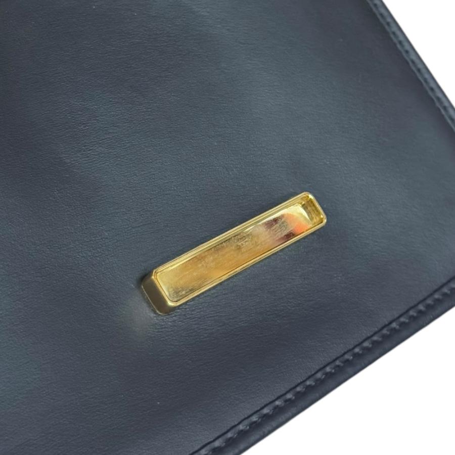 フェンディ ミニ キャナイ エフ ショルダーバッグ レザー 8BT286 ブラック レディース FENDI  中古 FENDI（フェンディ） ミニ キャナイ エフ ショルダーバッグ レザー
