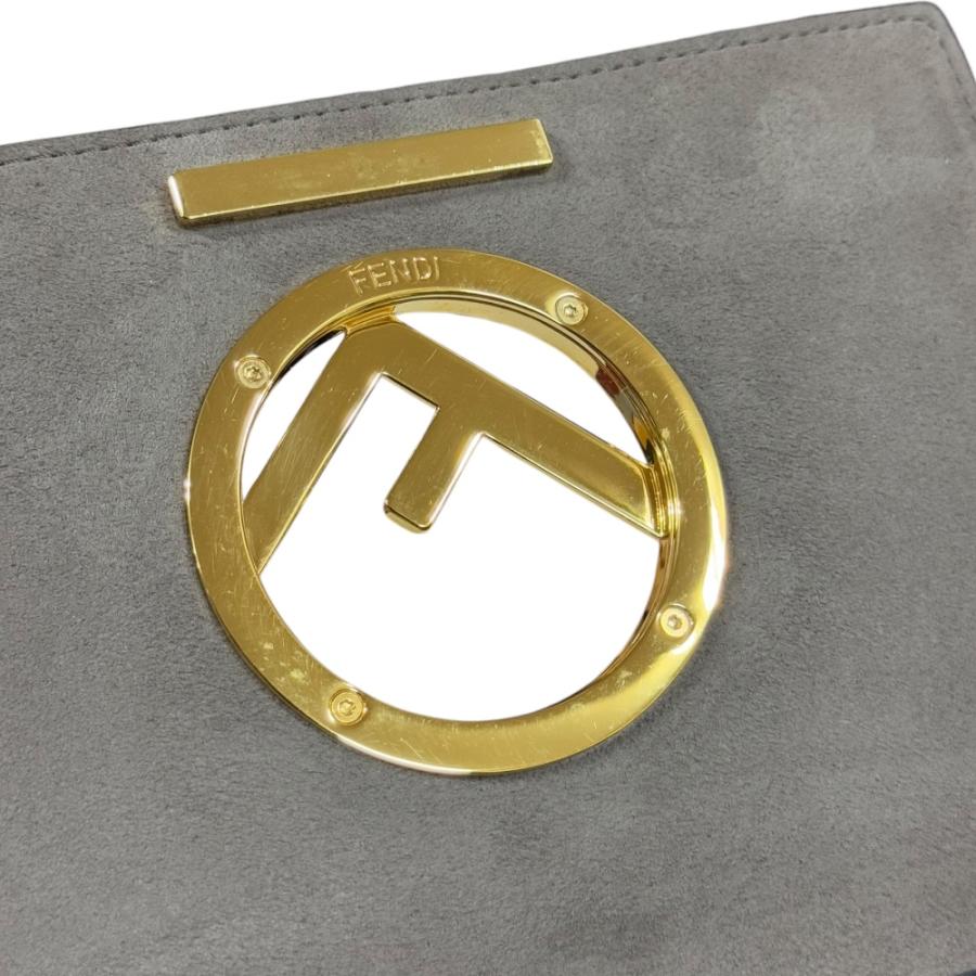 FENDI（フェンディ） ミニキャナイ エフ ショルダーバッグ レザー 