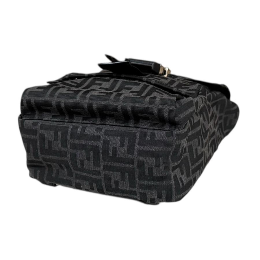 フェンディ FENDINESS スモール バックパック ズッカ ボディバッグ ファブリック 7VZ067 ブラック メンズ FENDI  中古 R&Kリサイクルキング FENDI（フェンディ） FENDINESS スモール バックパック ズッカ ボディ