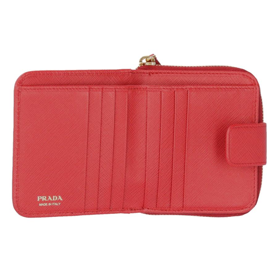 PRADA（プラダ） サフィアーノ 二つ折り財布 レザー 1ML522 レディース