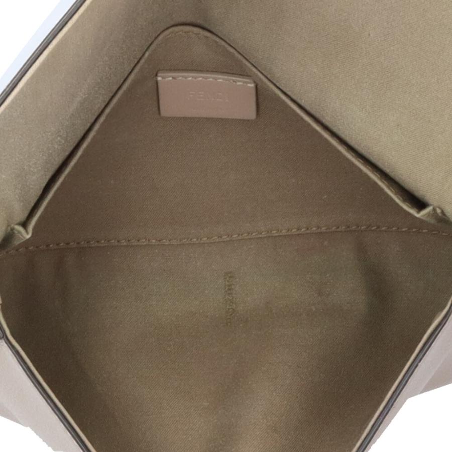 フェンディ エフイズ ショルダーバッグ カーフ 8BS032 ベージュ レディース FENDI  中古 FENDI（フェンディ） エフイズ ショルダーバッグ カーフ 8BS032
