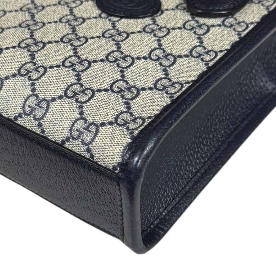 GUCCI（グッチ） インターロッキングGミニトート ショルダーバッグ GG