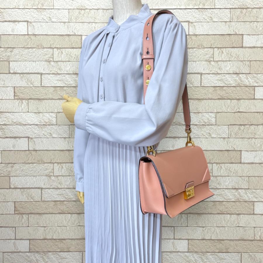 FENDI フェンディ キャンユー ショルダーバッグ レザー 8BT313 ピンク 