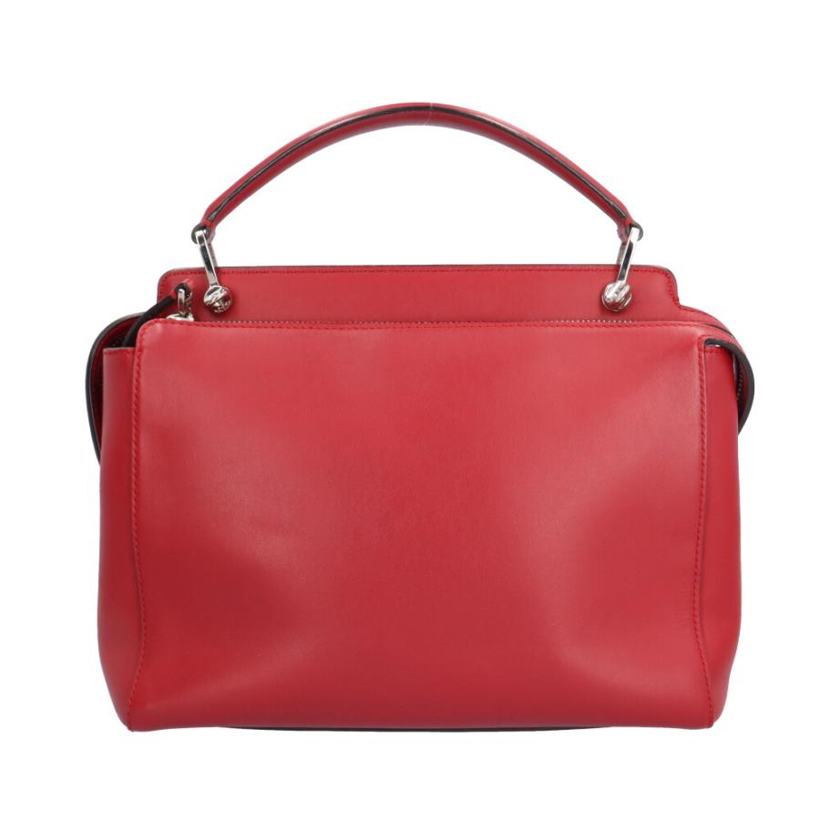 フェンディ ドットコム ショルダーバッグ レザー 8BN293 レッド レディース FENDI  中古 FENDI（フェンディ） ドットコム ショルダーバッグ レザー 8BN293