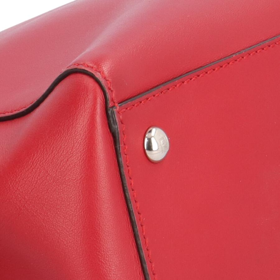 フェンディ ドットコム ショルダーバッグ レザー 8BN293 レッド レディース FENDI  中古 FENDI（フェンディ） ドットコム ショルダーバッグ レザー 8BN293