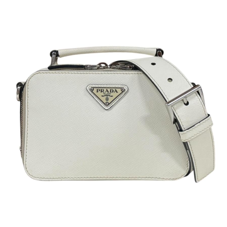 PRADA（プラダ） サフィアーノ ショルダーバッグ レザー ホワイト