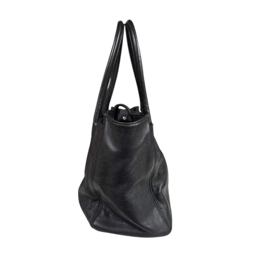 CHANEL / エグゼクティブトート/トートバッグ/レザー/ブラック