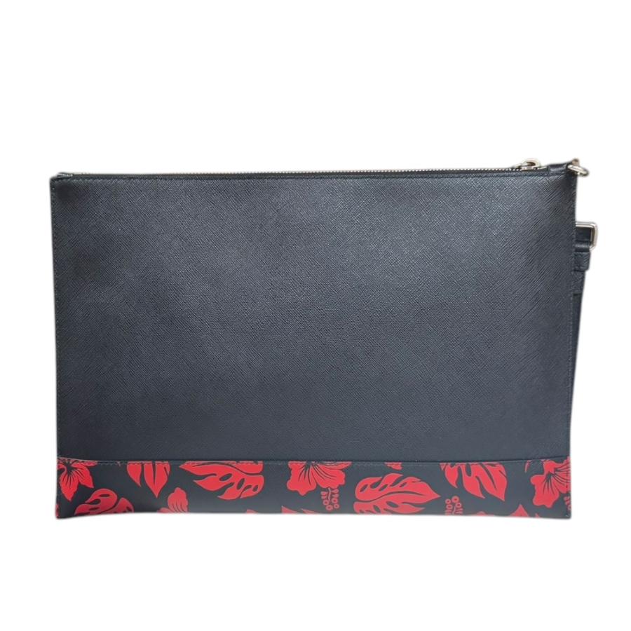 PRADA（プラダ） 花柄 サフィアーノ クラッチバッグ レザー 2NH001