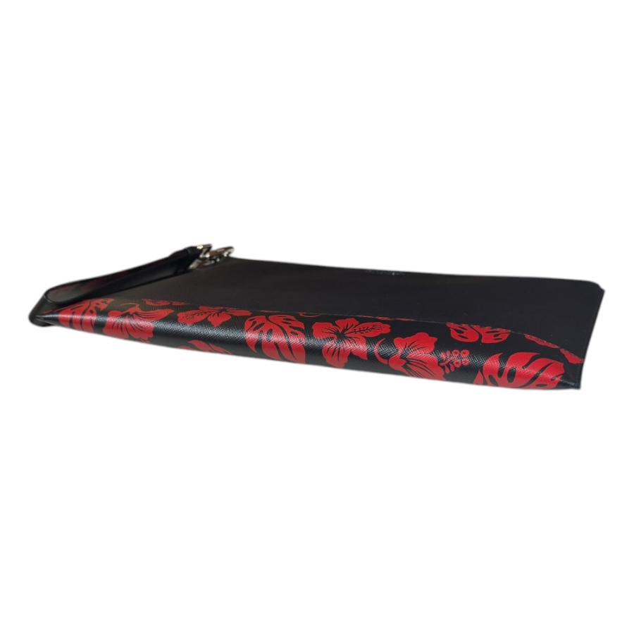 PRADA（プラダ） 花柄 サフィアーノ クラッチバッグ レザー 2NH001