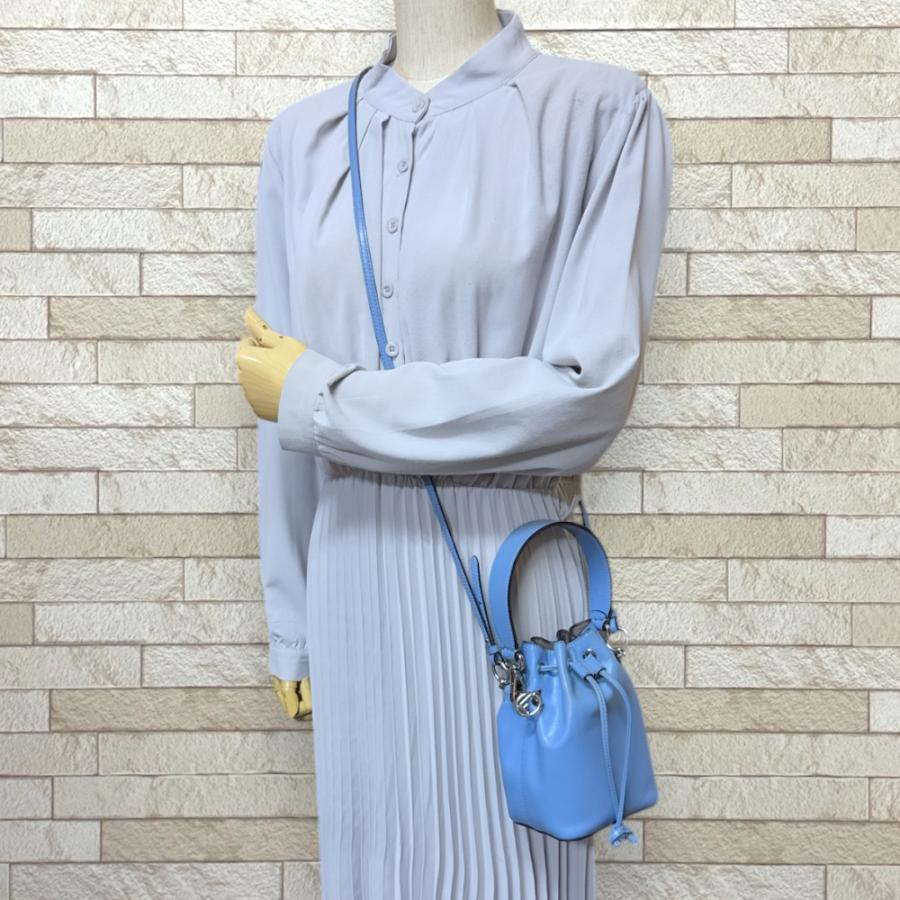 FENDI フェンディ ミニモントレゾール ショルダーバッグ レザー 8BS010  