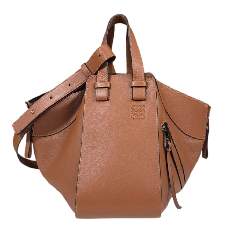 ロエベ ハンモック スモール ショルダーバッグ レザー 387.30.S35 ブラウン レディース LOEWE  中古 R&Kリサイクルキング LOEWE（ロエベ） ハンモック スモール ショルダーバッグ レザー 387.30