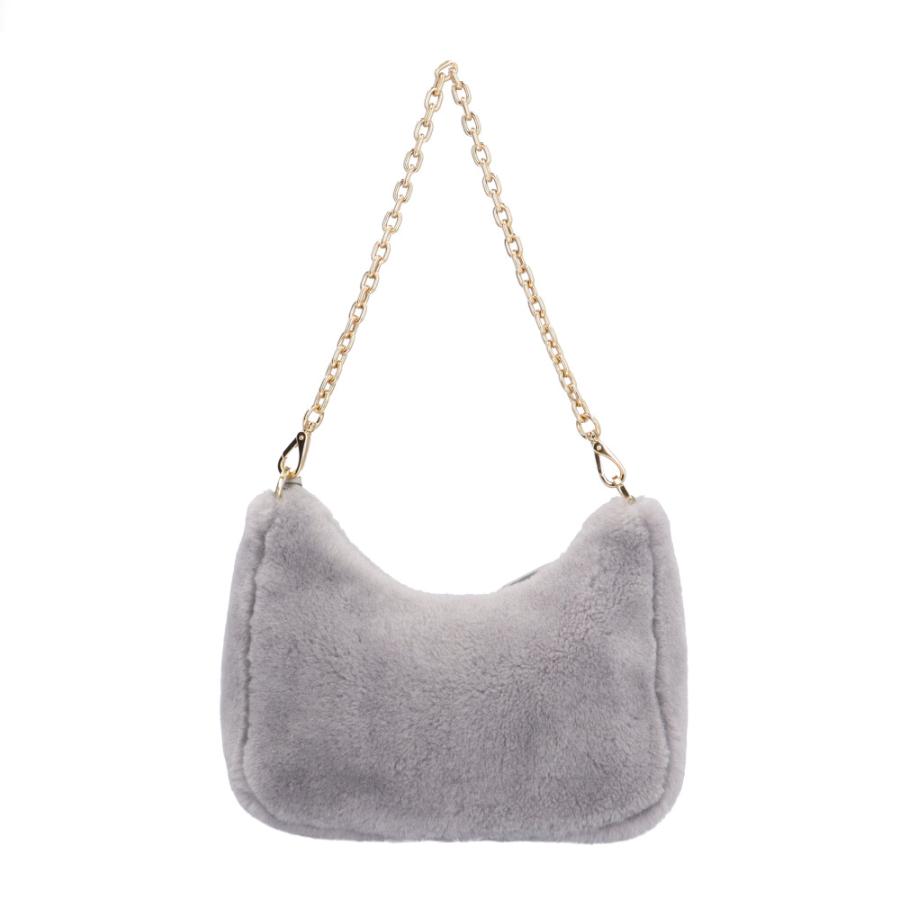 PRADA プラダ シアリング ミニバッグ ショルダーバッグ 1BC204 グレー 