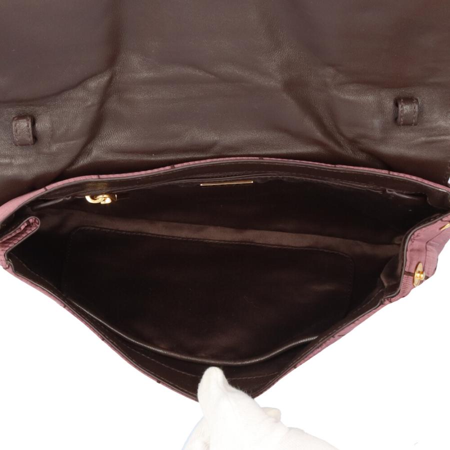 PRADA（プラダ） ショルダーバッグ ナイロンジャガード ピンク