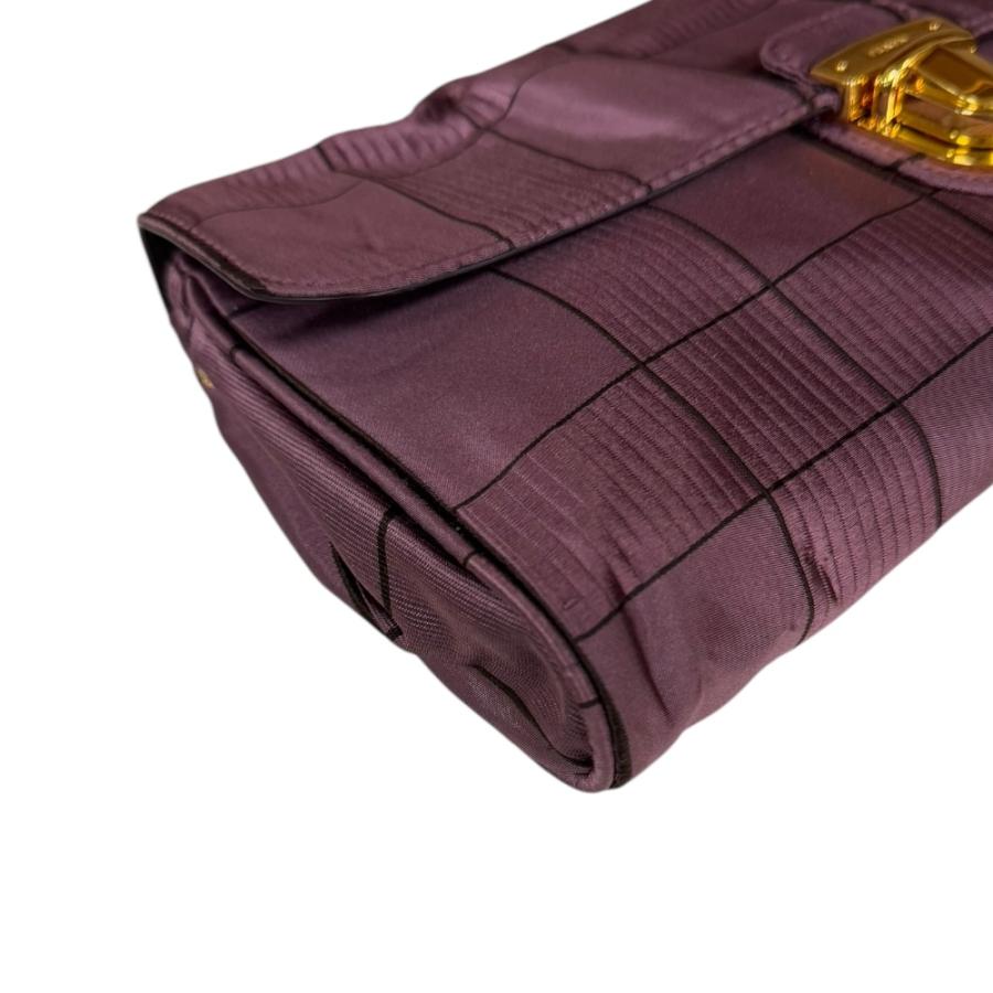 PRADA（プラダ） ショルダーバッグ ナイロンジャガード ピンク