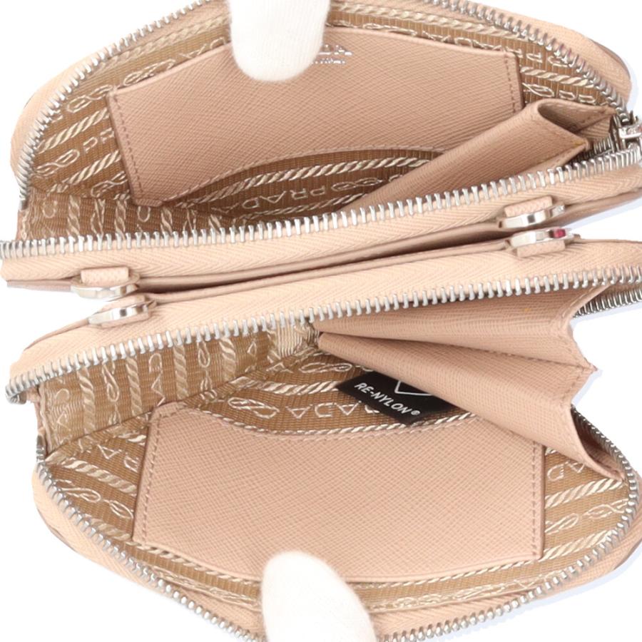 PRADA   ミニポシェット  サフィアーノ  ベージュ PRADA（プラダ） MINI CONTENITORI サフィアーノ ショルダーバッグ