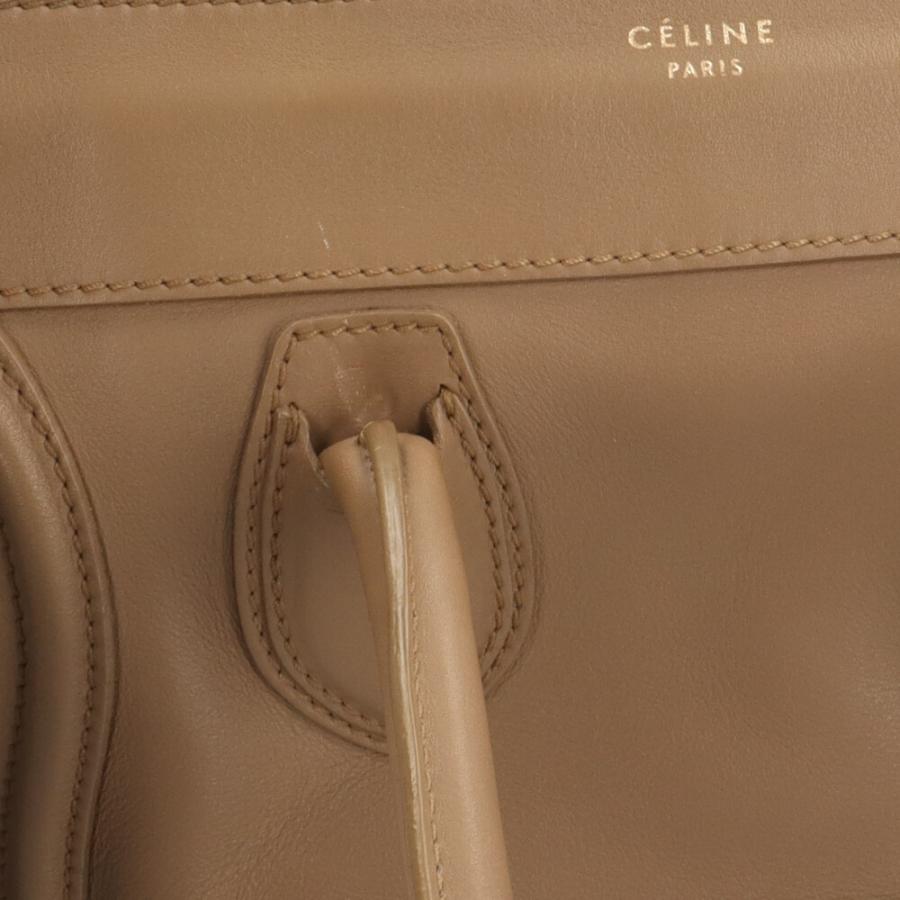 CELINE セリーヌ ラゲージミニショッパー ハンドバッグ レザー CELINE セリーヌ ラゲージミニショッパー ハンドバッグ レザー