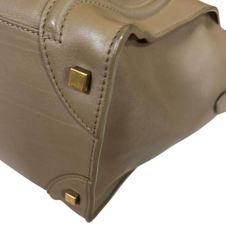CELINE セリーヌ ラゲージミニショッパー ハンドバッグ レザー CELINE セリーヌ ラゲージミニショッパー ハンドバッグ レザー