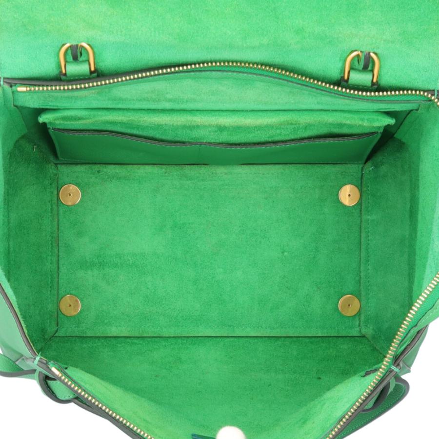 CELINE ベルトバッグ マイクロサイズ グリーン CELINE（セリーヌ） ベルトバッグ ミニ ショルダーバッグ レザー