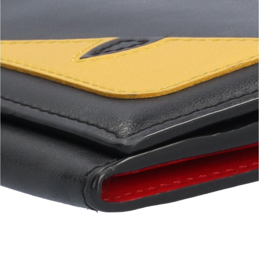 FENDI フェンディ バグズアイモンスター 長財布 レザー 7M0264 メンズ  