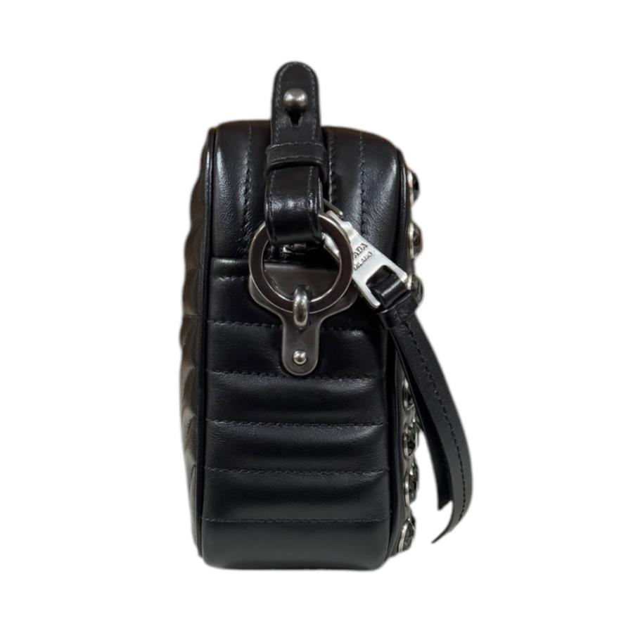 PRADA（プラダ） クリスタルスタッズ ショルダーバッグ レザー 1BH103