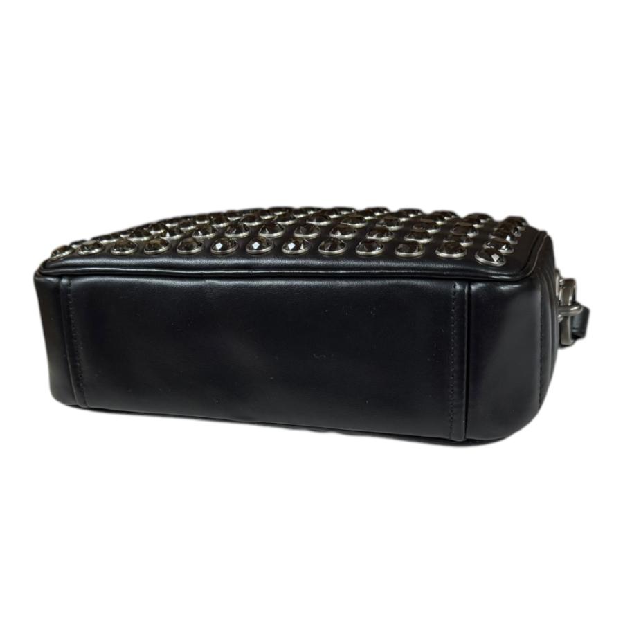 PRADA（プラダ） クリスタルスタッズ ショルダーバッグ レザー 1BH103